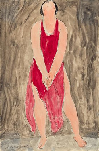 ABRAHAM WALKOWITZ Isadora Duncan in Red.